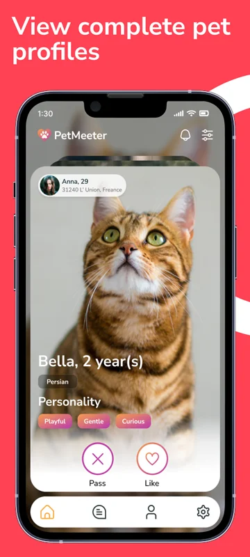 Pet profile screen